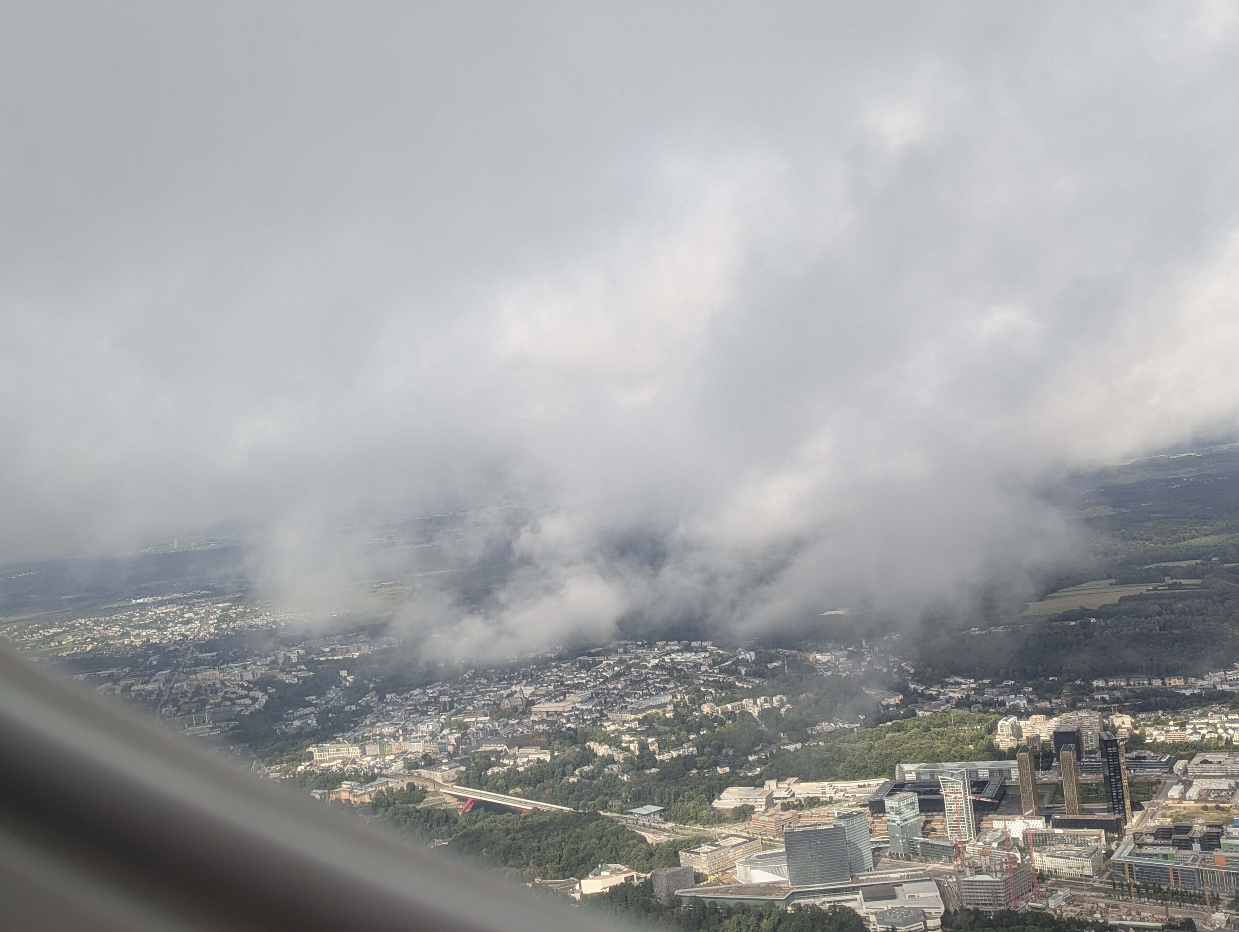 Luxembourg, Denmark, airport